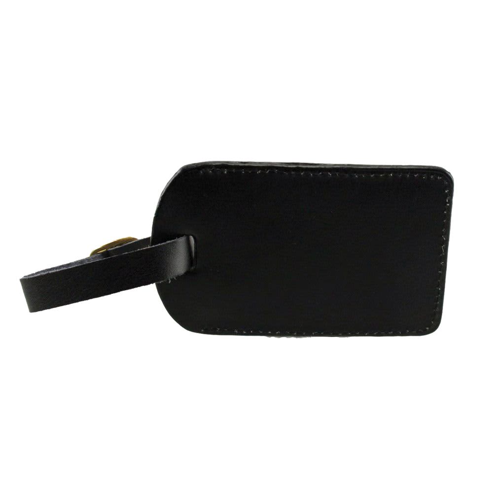 Covered Leather Luggage Tag