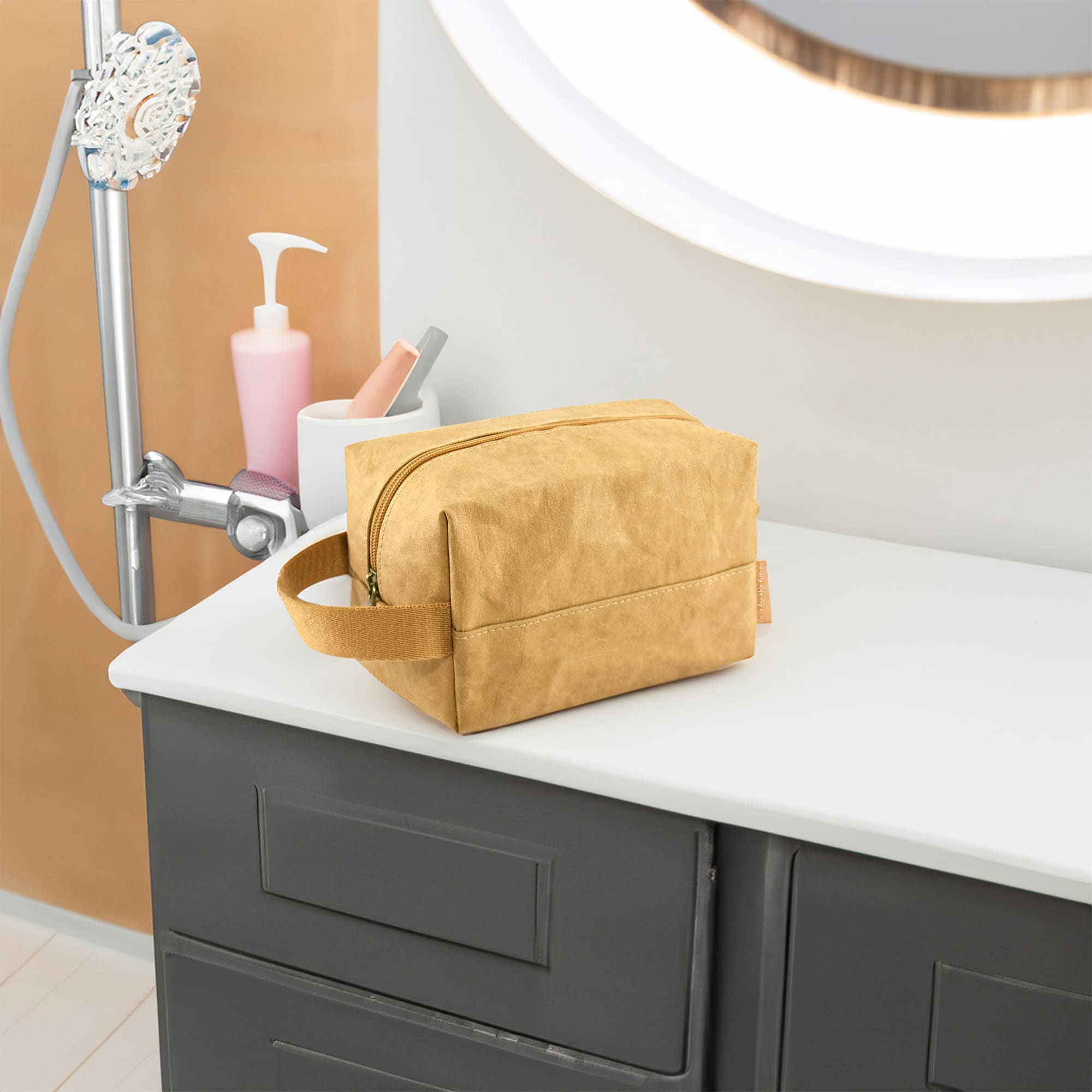 Munro Kraft Paper Cosmetic Bag