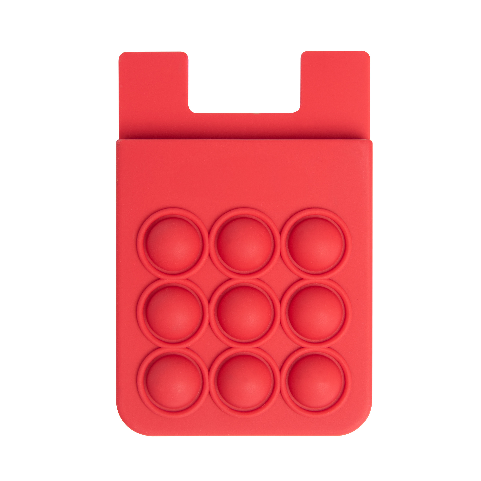 Popper Stress Reliever Silicone Phone Wallet