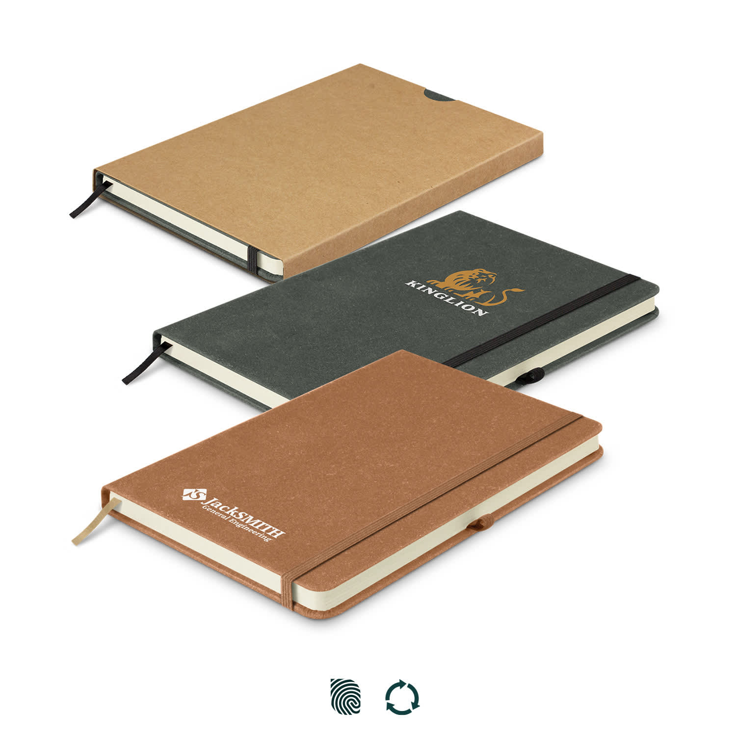 Golden Dune Recycled Hard Cover Notebook