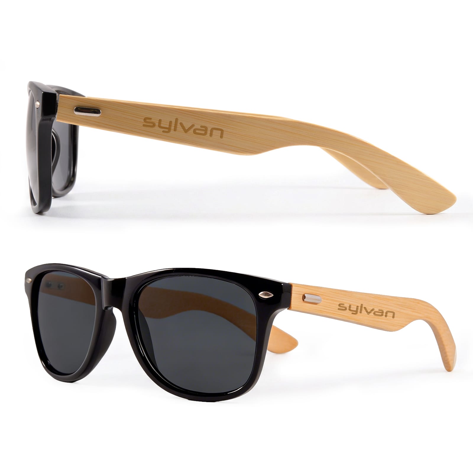 Two Tone Bamboo Sunglasses