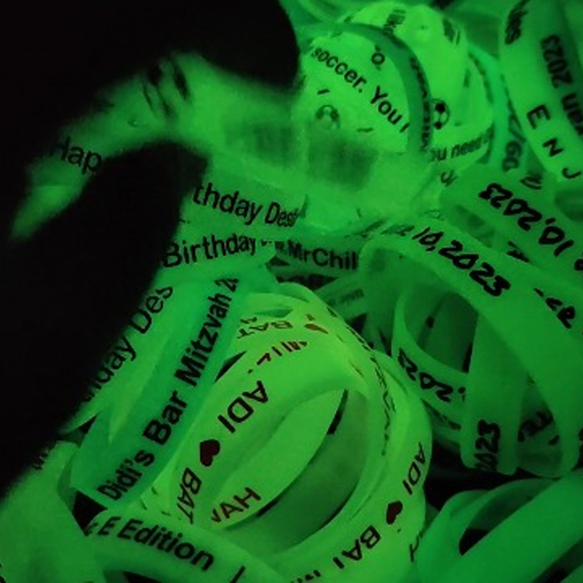 Neon Glow Silicone Wrist Band